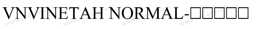 VNVinetaH Normal字体转换